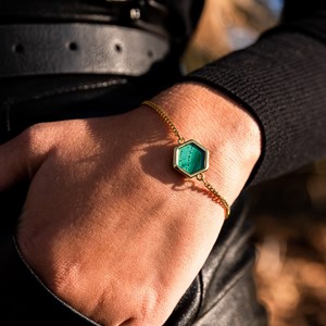 Pack hexalia en pierres malachite