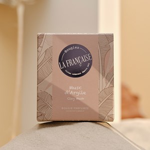 Bougie parfumée 35h musc d'argile