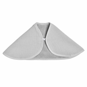 Bavoir épaule gaze coton bambou gris