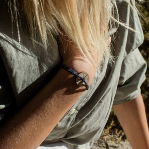 Bracelet bleu et blanc