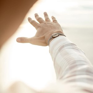 Bracelet vert et blanc