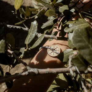 Bracelet vert et blanc