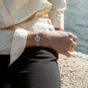 Bracelet beige et blanc