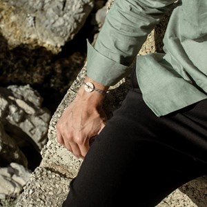 Bracelet marron et blanc