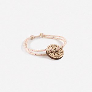 Bracelet beige et rose