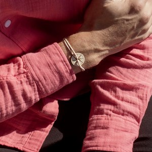 Bracelet beige et rose