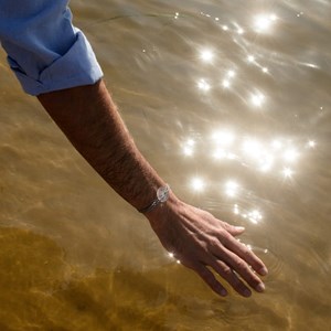 Bracelet blanc et bleu