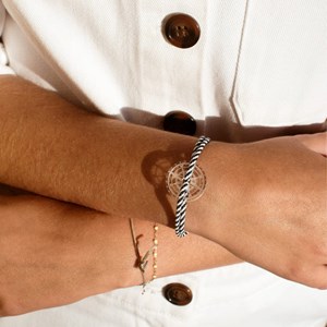 Bracelet blanc et bleu