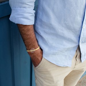 Bracelet jaune et blanc