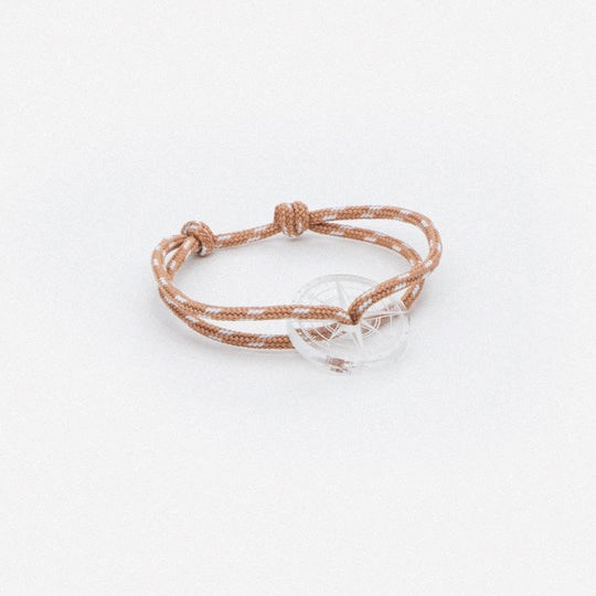 Le Vent à la Française - Bracelet rose et blanc