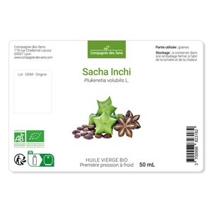 Huile de sacha inchi bio - 200ml - fraîcheur garantie oxycert® - vierge & de 1??