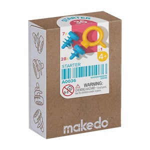 Makedo kit 35 vis et 1 mini outils - car