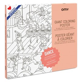 Omy poster à colorier  danse - moment c