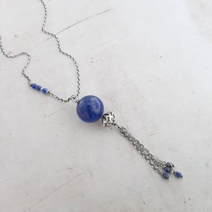 Sautoir ethnique lapis lazuli