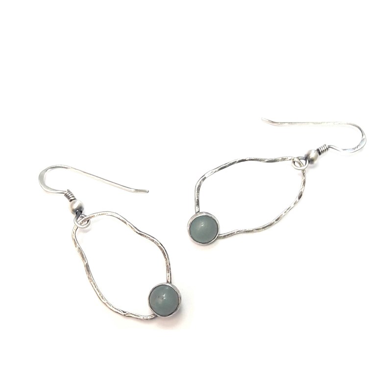 Andrea Chereau - Boucles d'oreilles ethniques amazonite