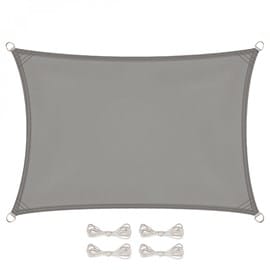 Voile d'ombrage rectangulaire - 3x4m