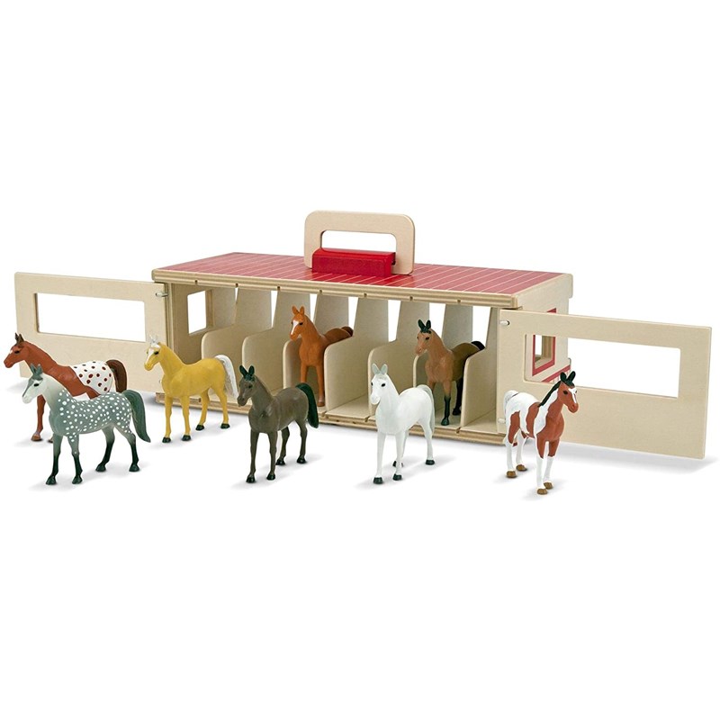Melissa & Doug - Grands box à chevaux transportables