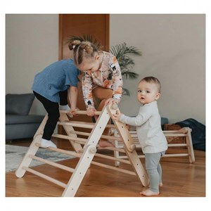 Mur d'escalade mopitri bois naturel