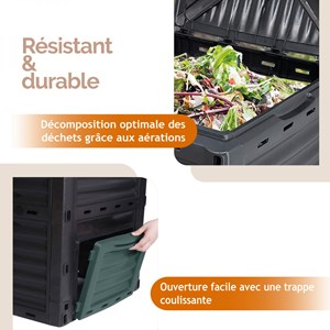 Composteur de jardin - 300 l