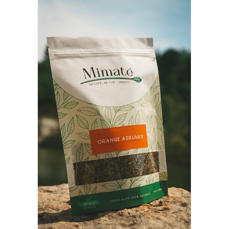 Mi Maté - Yerba maté goût orange agrumes 500g