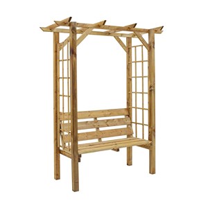 Banc 2 places avec arche en bois