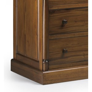 Commode 6 tiroirs bois marron - helvinia