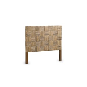 Tête de lit bois rotin marron 165x8x145c