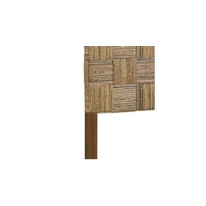 Tête de lit bois rotin marron 165x8x145c