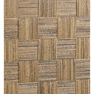 Tête de lit rotin bois marron -