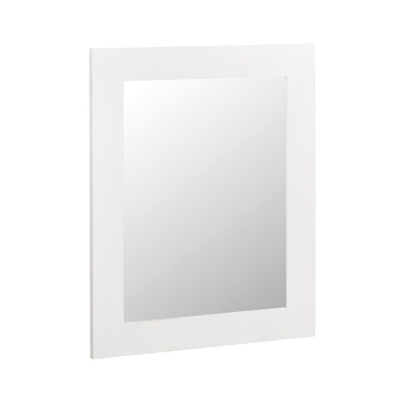 Décoration d'autrefois - Miroir bois blanc 90x4x110cm