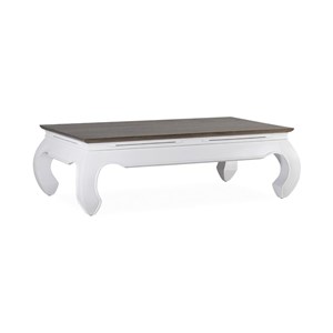Table basse bois blanc 125x70x40cm