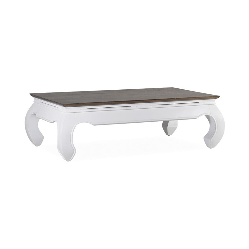 Table basse bois blanc - mélicia