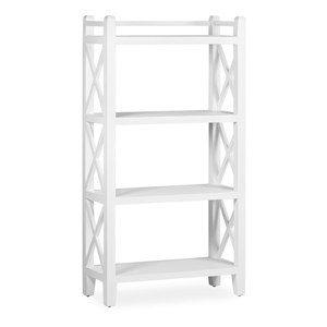 Bibliothèque bois blanc - mélicia