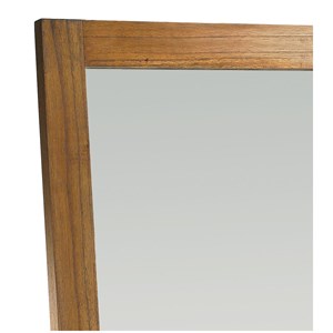 Miroir sur pied bois marron - onéline