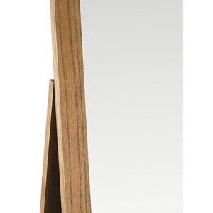 Miroir sur pied bois marron - onéline