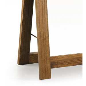 Miroir sur pied bois marron - onéline