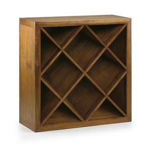 Meuble rangement bouteilles bois marron