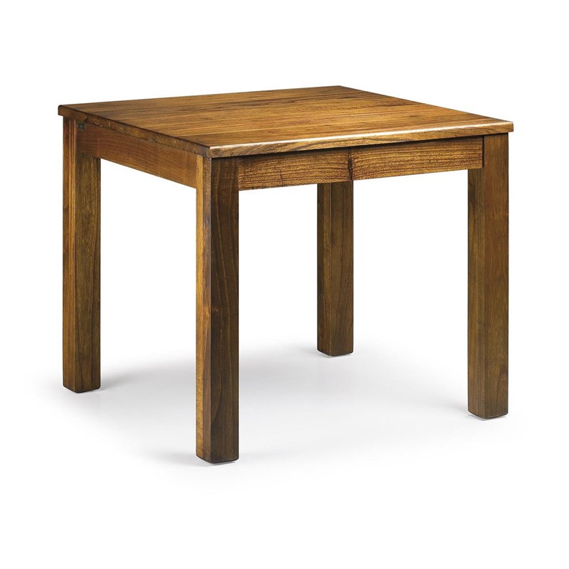 Décoration d'autrefois - Table à manger bois marron 90x90x78cm