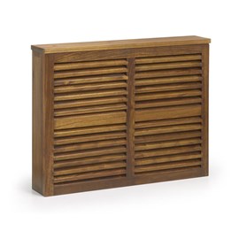 Cache-radiateur bois marron - onéline
