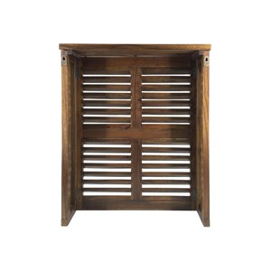 Cache-radiateur bois marron - onéline