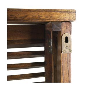 Cache-radiateur bois marron - onéline