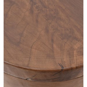 Tabouret rond bois marron - décoration