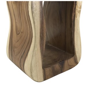 Tabouret bois marron 35x30x45cm