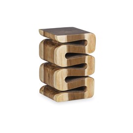 Tabouret bois marron - décoration