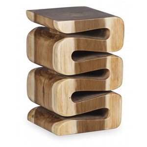 Tabouret bois marron - décoration