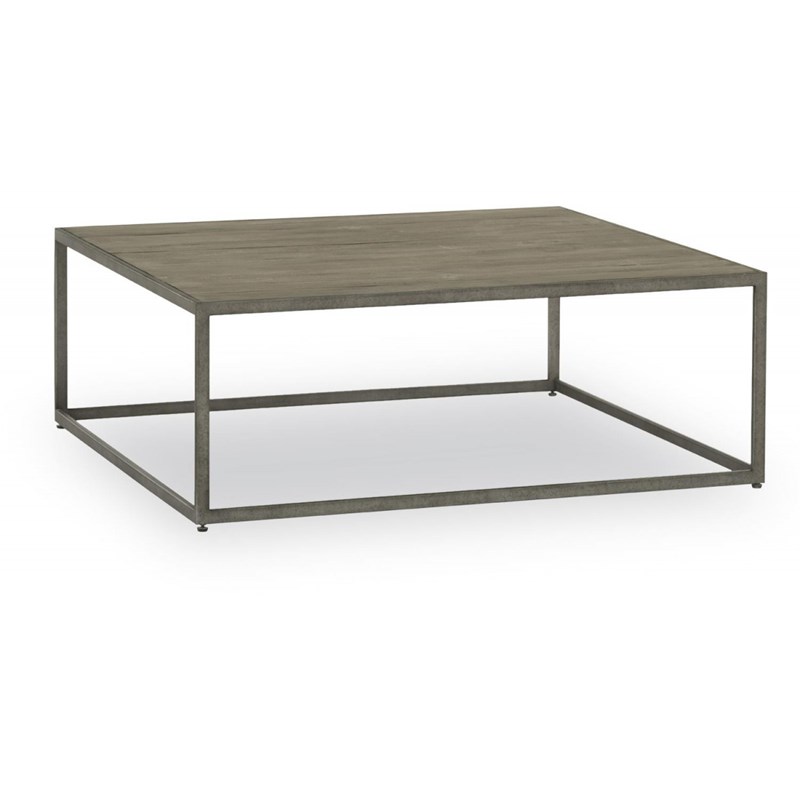 Décoration d'autrefois - Table basse bois 110x110x40cm - gris