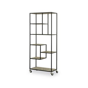 Bibliothèque bois marron - sylvanie