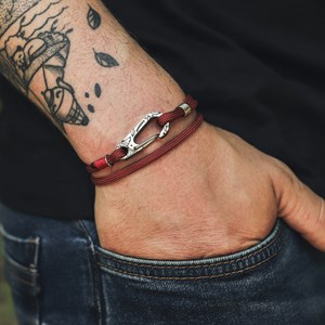 Ours bracelet mousqueton escalade homme
