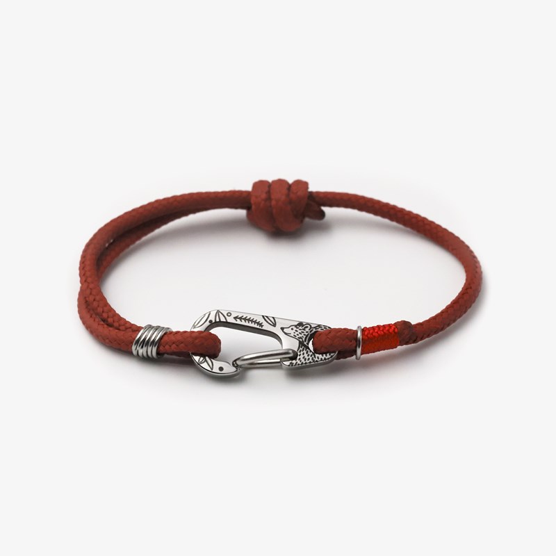 Monzémaré - Bracelet mousqueton femme–tatoué ours