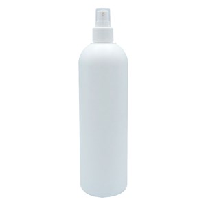 Flacon 500 ml - blanc avec pompe crème